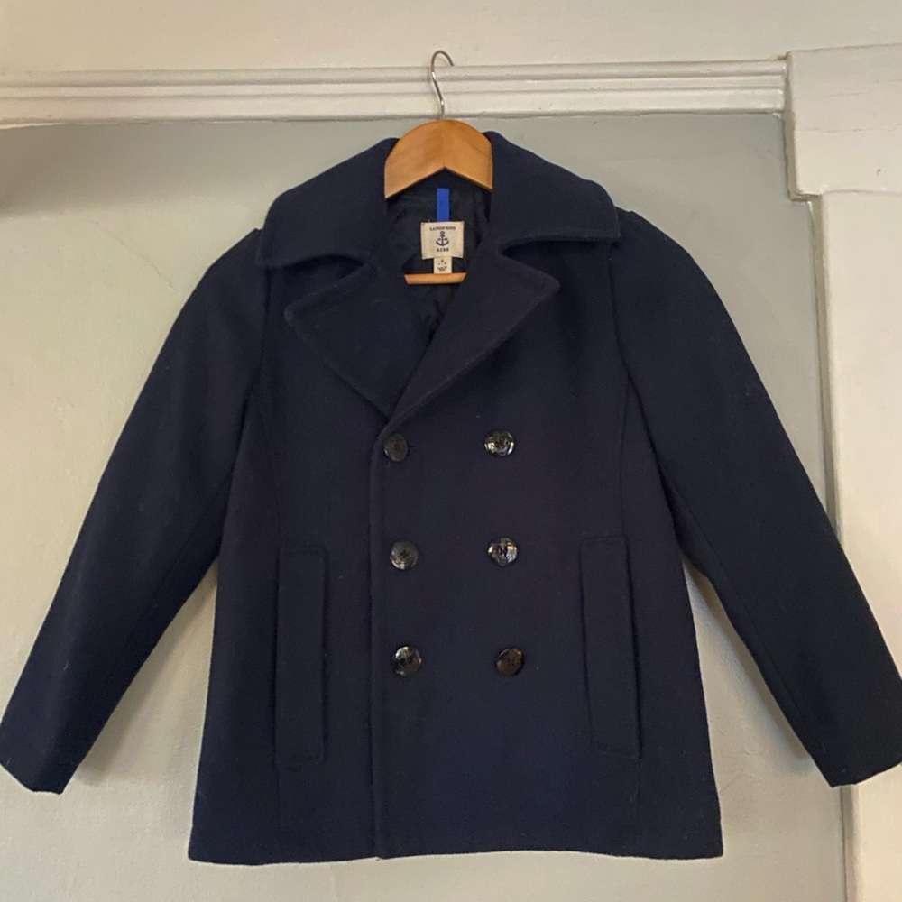 Kids Pea Coat Land’s End Wool Vintage